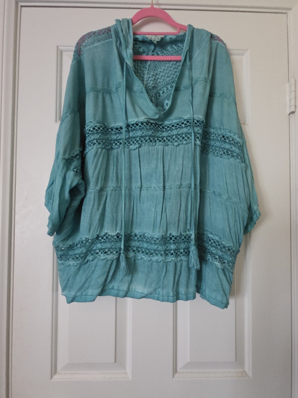 Pol Dreamcatcher" Oversized Hooded Top Size Small New With Call Out